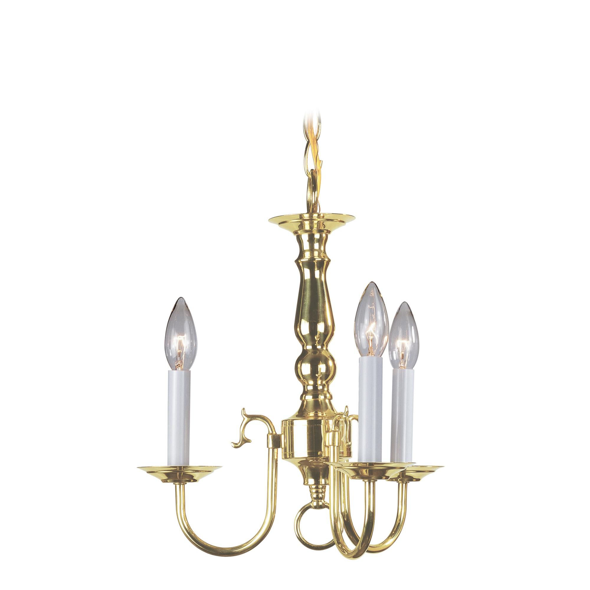 Williamsburgh 14 Inch 3 Light Mini Chandelier by Livex Lighting